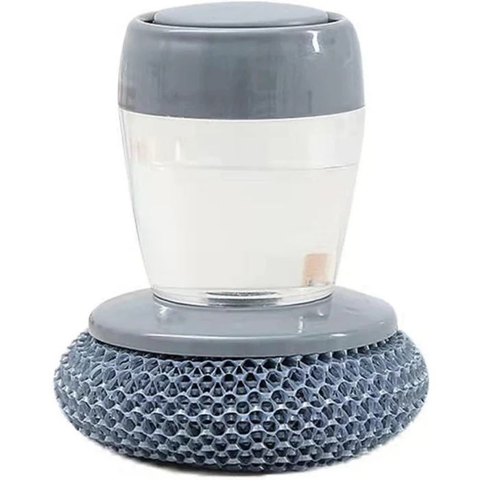 5696fe1c-b404-4868-bc58-12a067d8f8dd.png Soap-Dispensing PTE Scrubber – Heavy-Duty Kitchen Cleaning Tool - 图片 1
